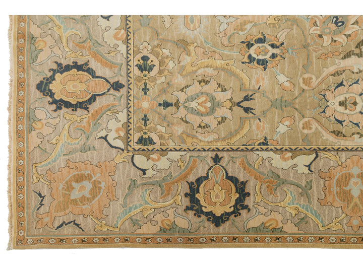 Contemporary Oushak Wool Rug 12 X 15