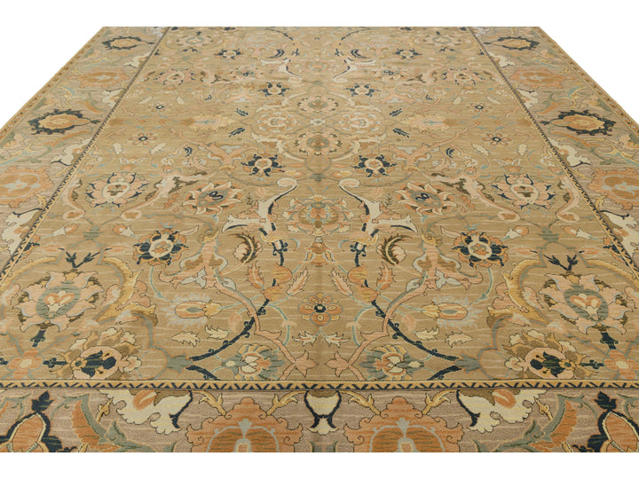 Contemporary Oushak Wool Rug 12 X 15