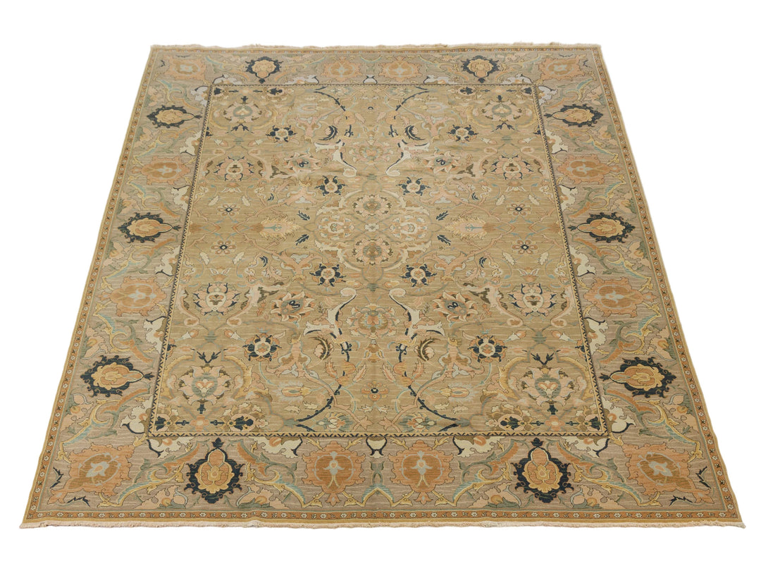 Contemporary Oushak Wool Rug 12 X 15