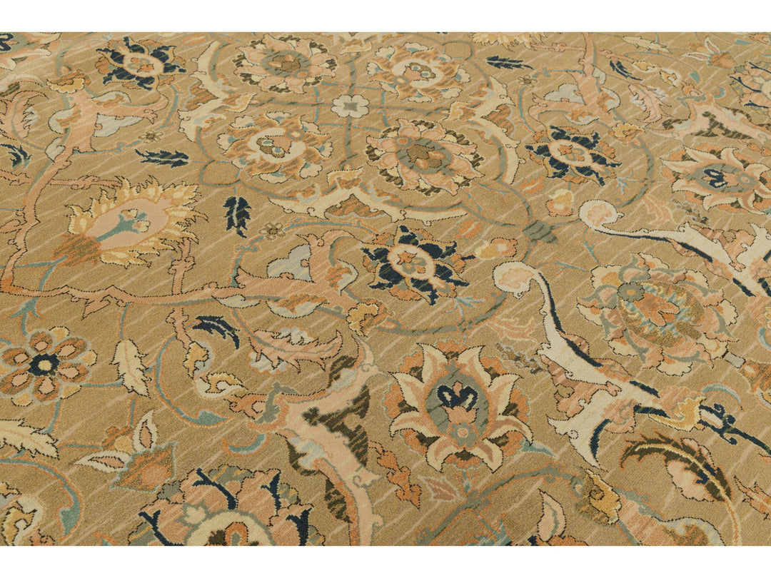 Contemporary Oushak Wool Rug 12 X 15