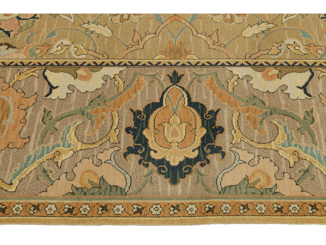 Contemporary Oushak Wool Rug 12 X 15