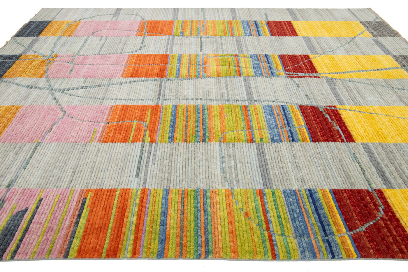 Modern Wool Rug 9 X 12