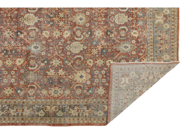 Antique Mahal Wool Rug 11 X 14