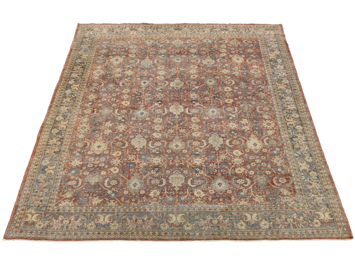 Antique Mahal Wool Rug 11 X 14