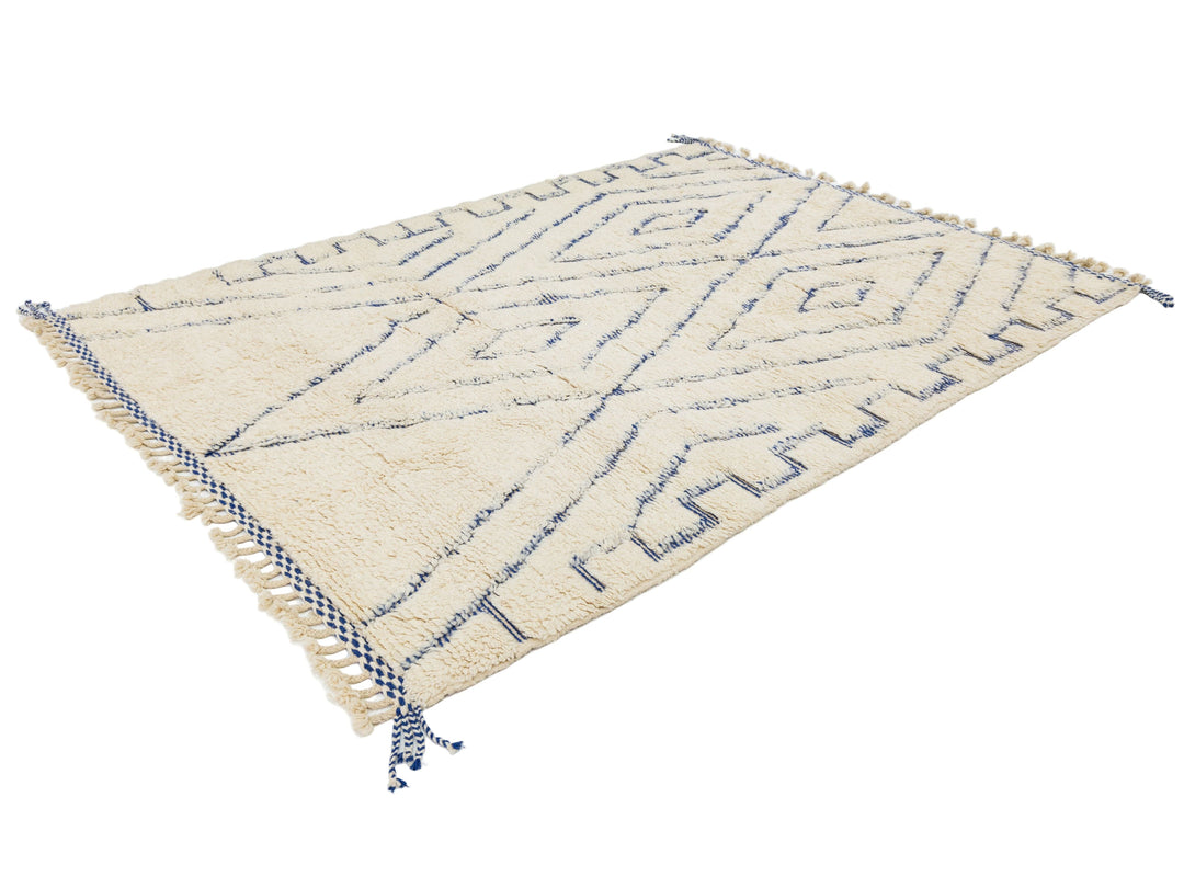 Modern Moroccan Wool Rug 7 X 10