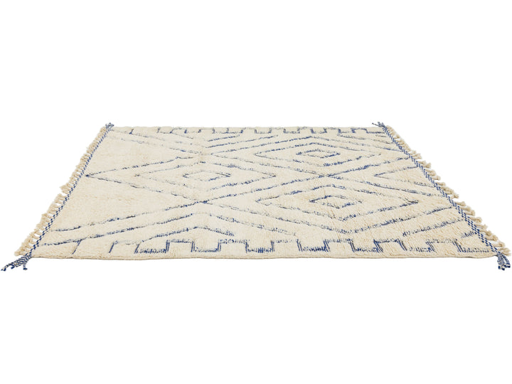 Modern Moroccan Wool Rug 7 X 10