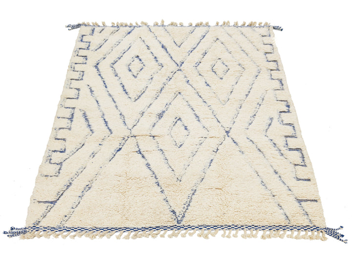 Modern Moroccan Wool Rug 7 X 10