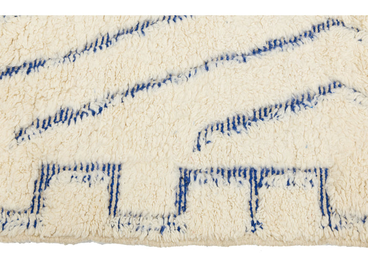 Modern Moroccan Wool Rug 7 X 10
