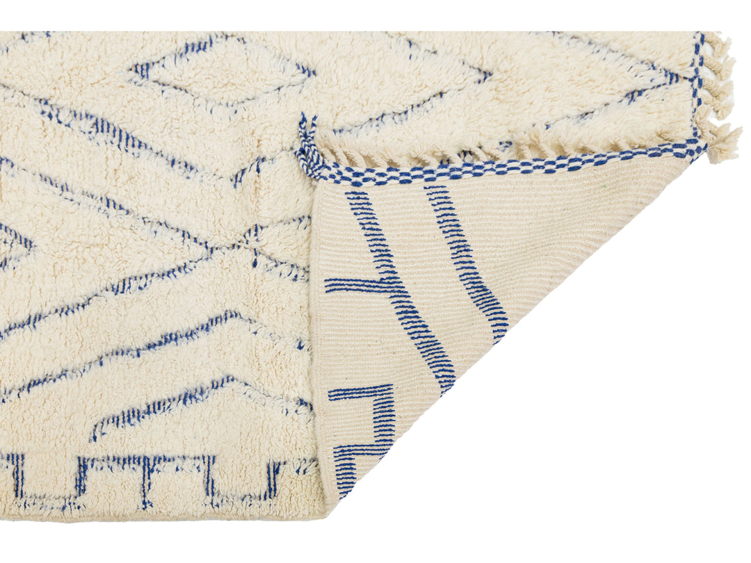 Modern Moroccan Wool Rug 7 X 10