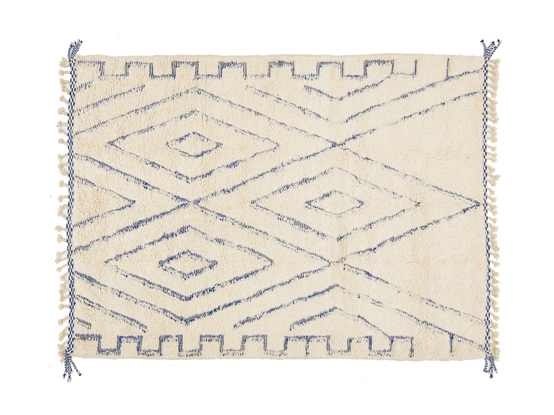 Modern Moroccan Wool Rug 7 X 10