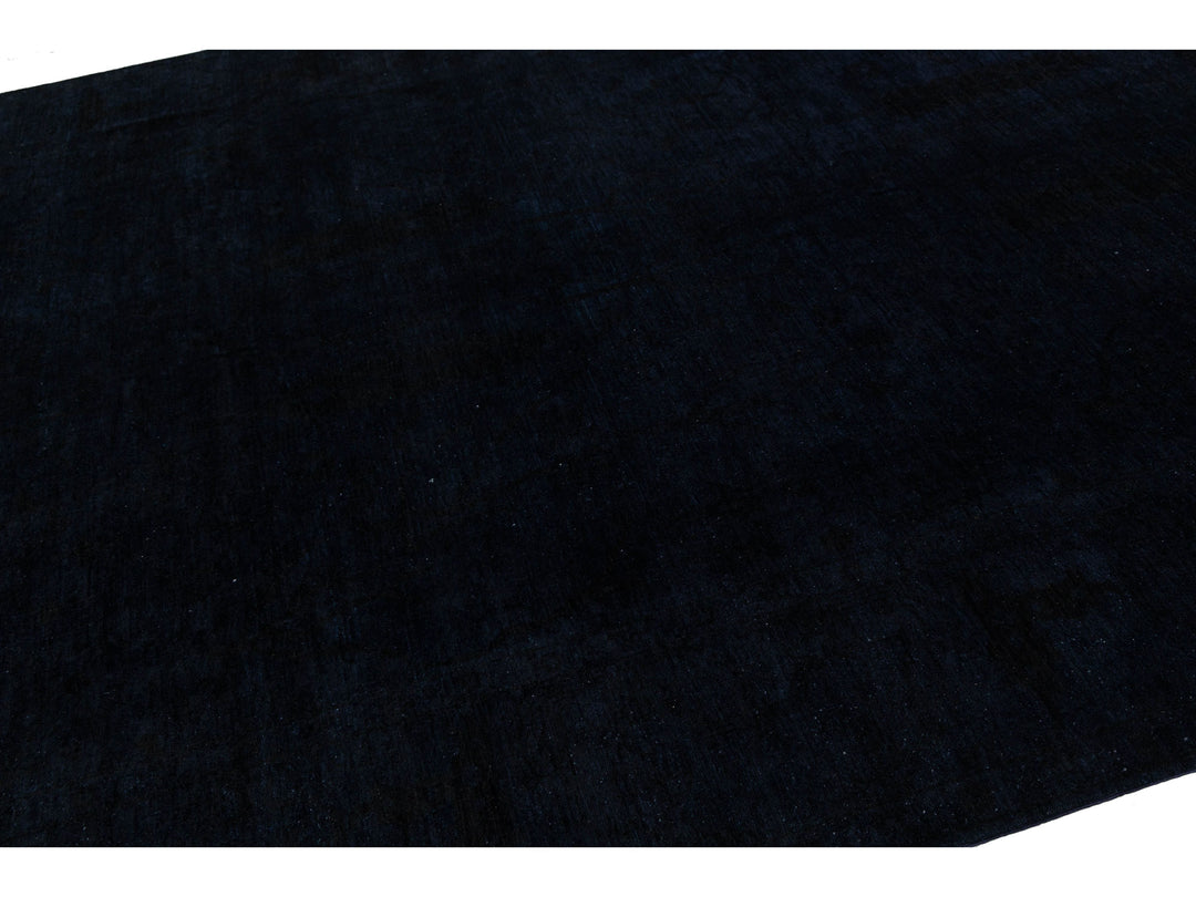 Modern Overdyed Wool Rug 9 X 11
