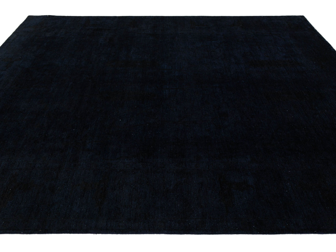 Modern Overdyed Wool Rug 9 X 11