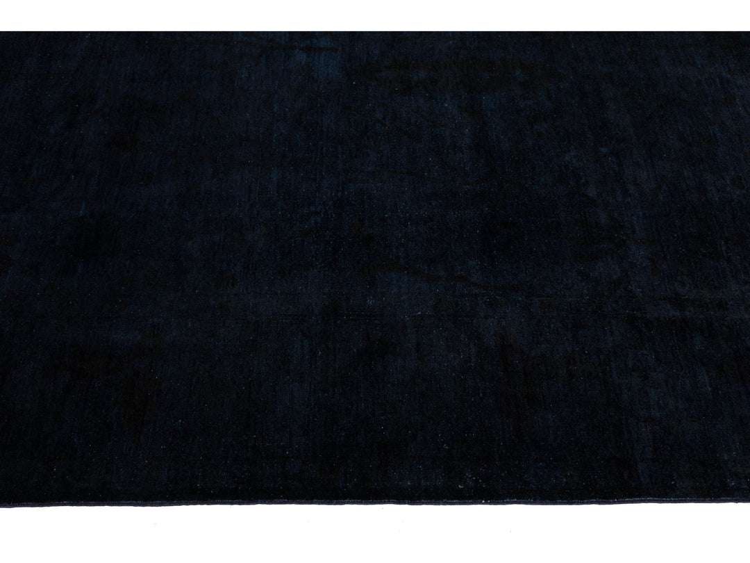 Modern Overdyed Wool Rug 9 X 11