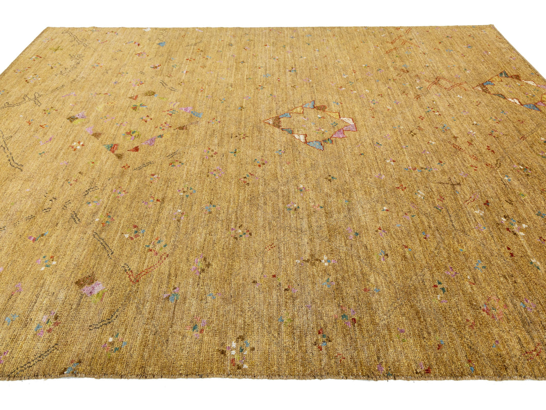 Modern Moroccan Wool Rug 9 X 12