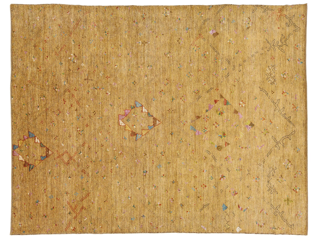 Modern Moroccan Wool Rug 9 X 12