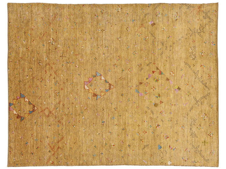 Modern Moroccan Wool Rug 9 X 12