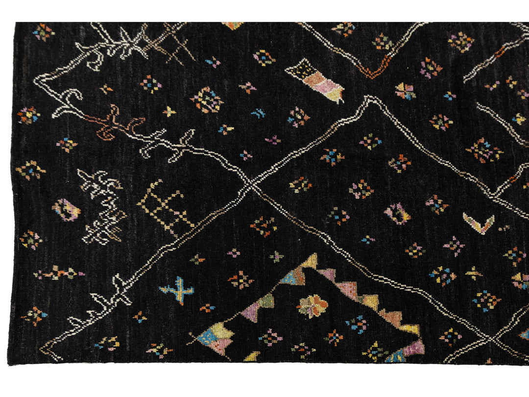 Modern Moroccan Wool Rug 12 X 15