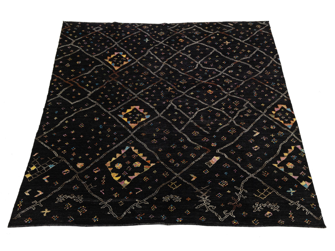 Modern Moroccan Wool Rug 12 X 15