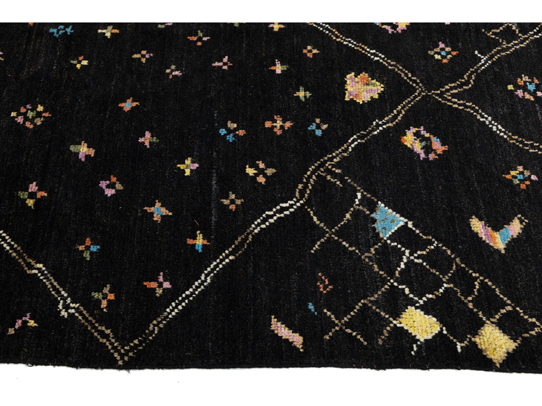 Modern Moroccan Wool Rug 12 X 15