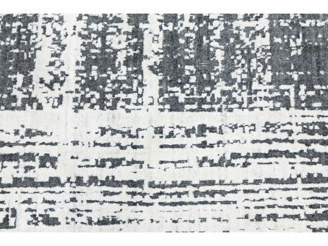 Modern Wool and Viscose Rug 12 X 15