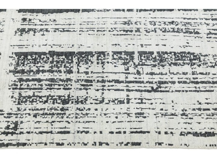 Modern Wool and Viscose Rug 12 X 15