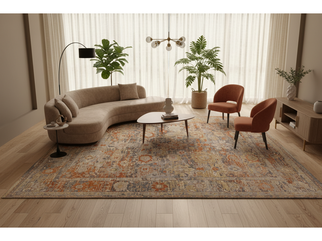 Contemporary Oushak Wool Rug 12 X 15