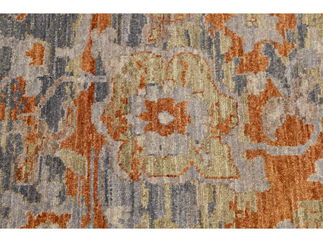 Contemporary Oushak Wool Rug 12 X 15