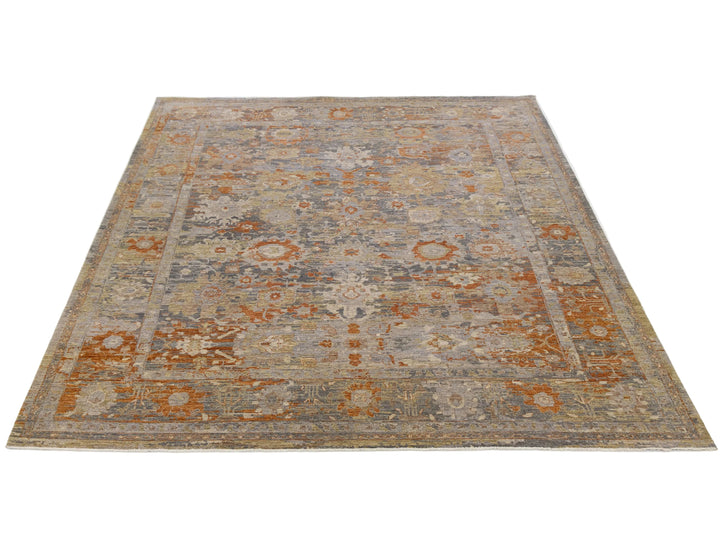 Contemporary Oushak Wool Rug 12 X 15