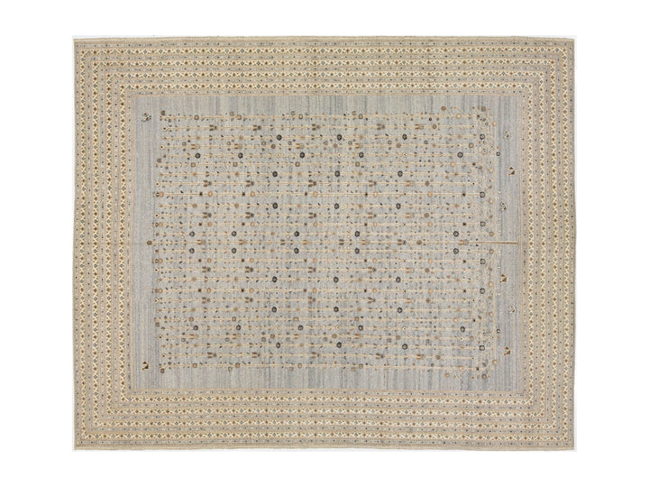 Modern Soumak Wool Rug 12 X 15