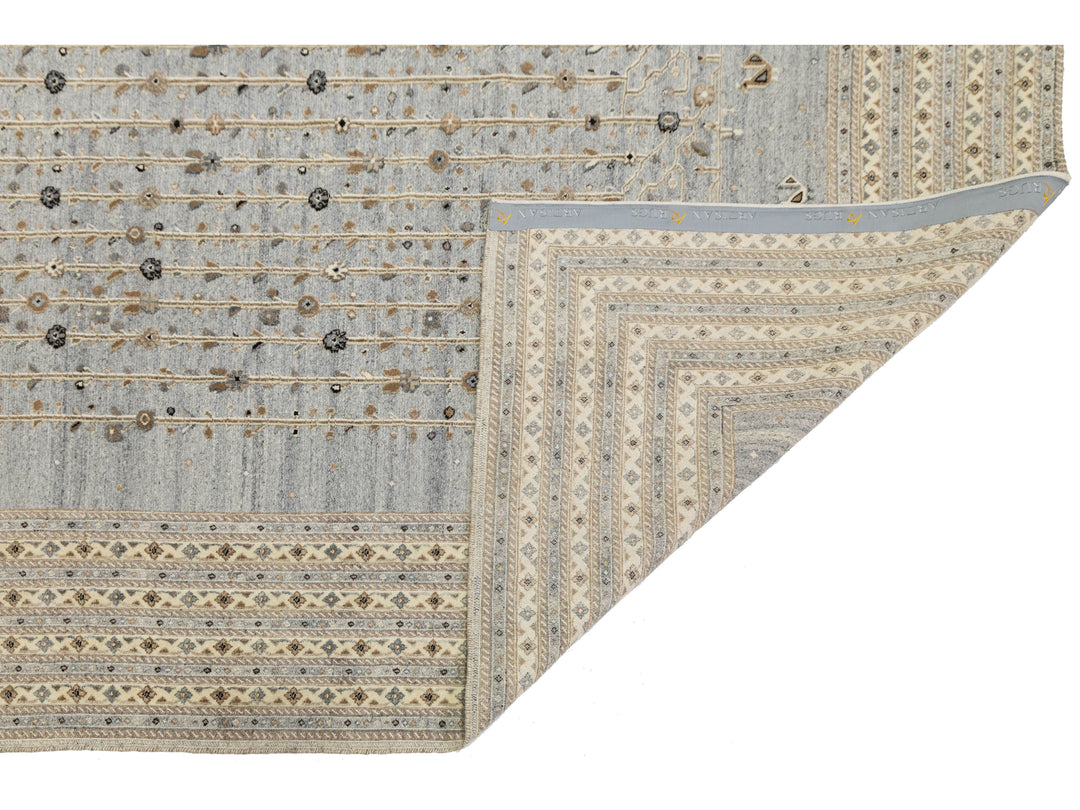 Modern Soumak Wool Rug 12 X 15