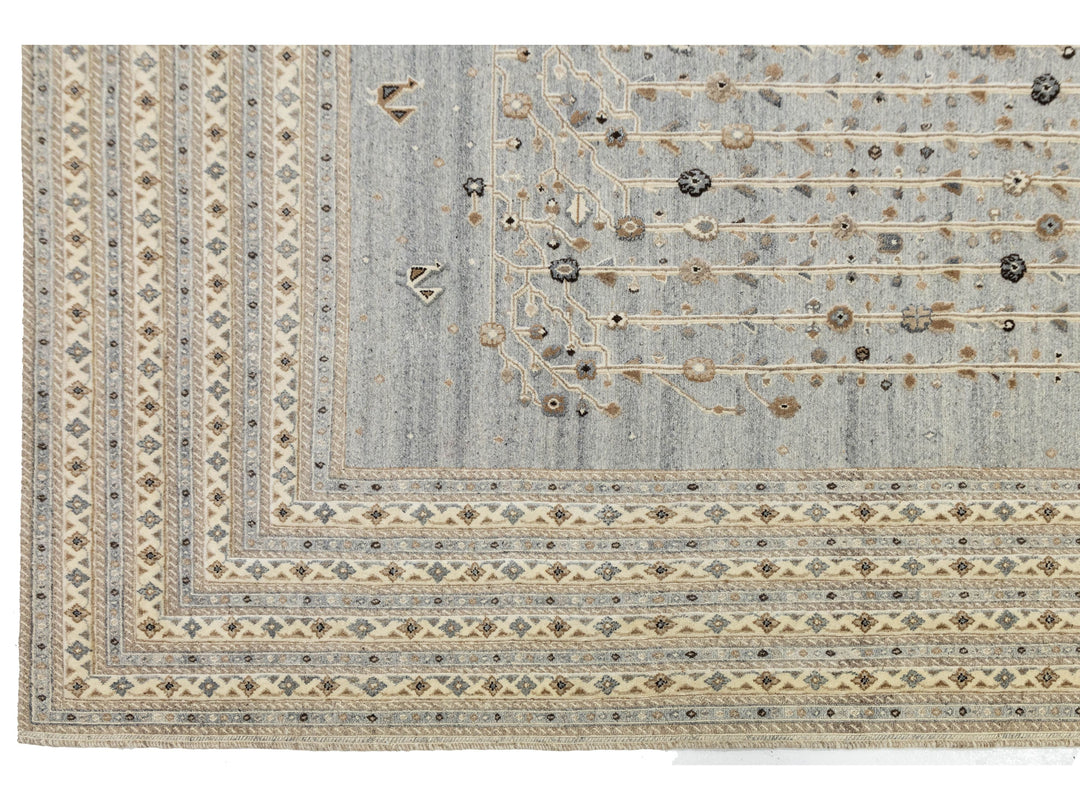 Modern Soumak Wool Rug 12 X 15