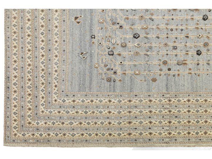 Modern Soumak Wool Rug 12 X 15