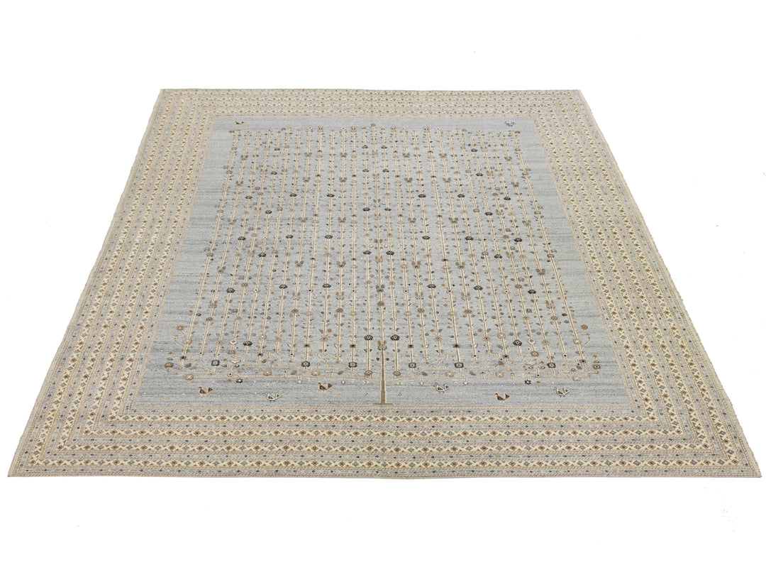 Modern Soumak Wool Rug 12 X 15
