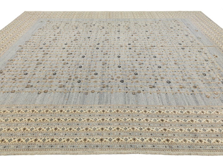 Modern Soumak Wool Rug 12 X 15