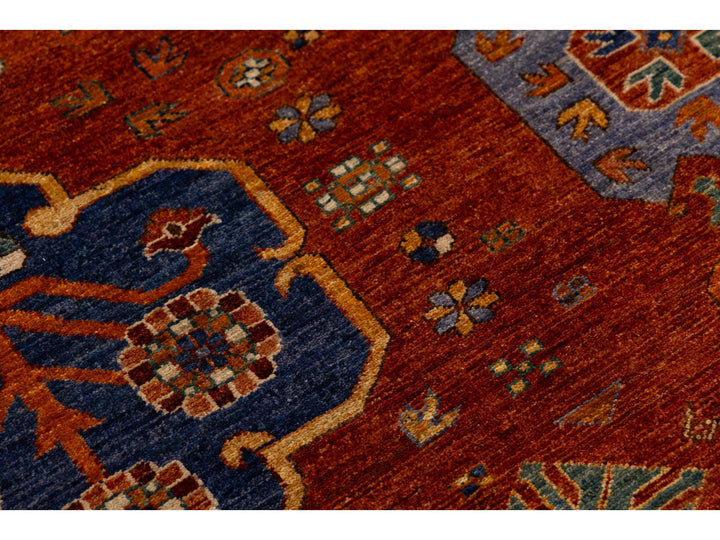 Modern Turkmen Wool Rug 17 X 21