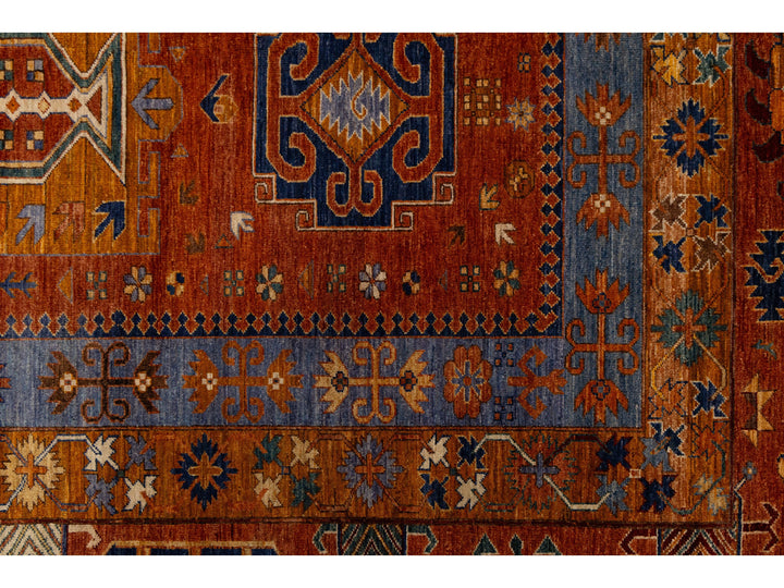Modern Turkmen Wool Rug 17 X 21