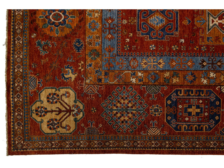 Modern Turkmen Wool Rug 17 X 21