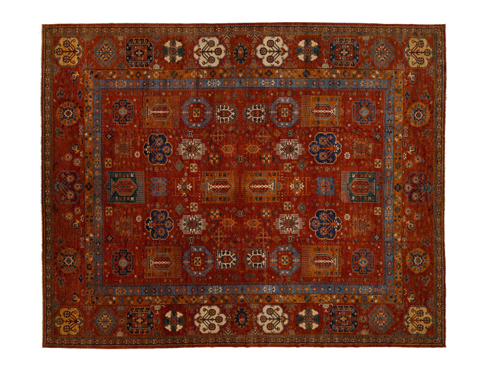 Modern Turkmen Wool Rug 17 X 21