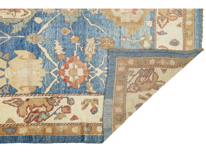 Modern Turkish Oushak Wool Rug 16 X 26