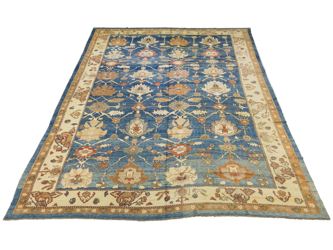 Modern Turkish Oushak Wool Rug 16 X 26