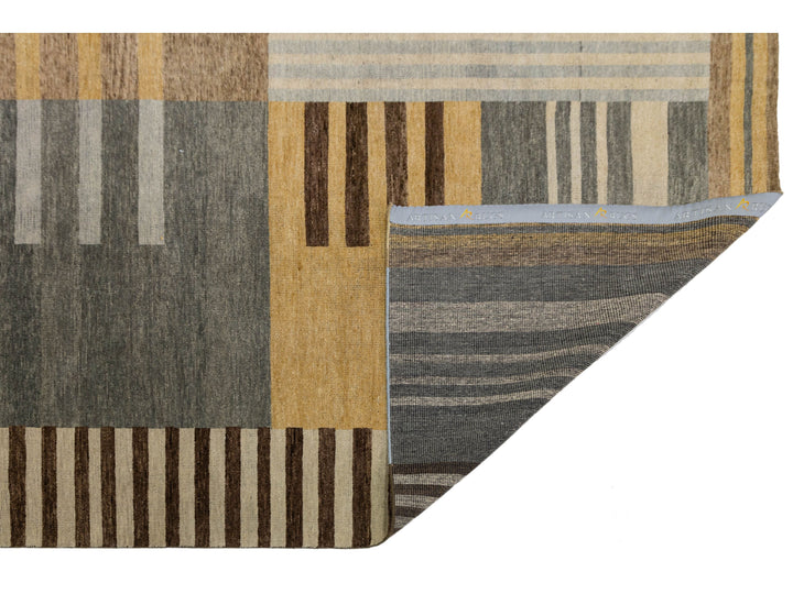 Modern Wool Rug 12 X 15