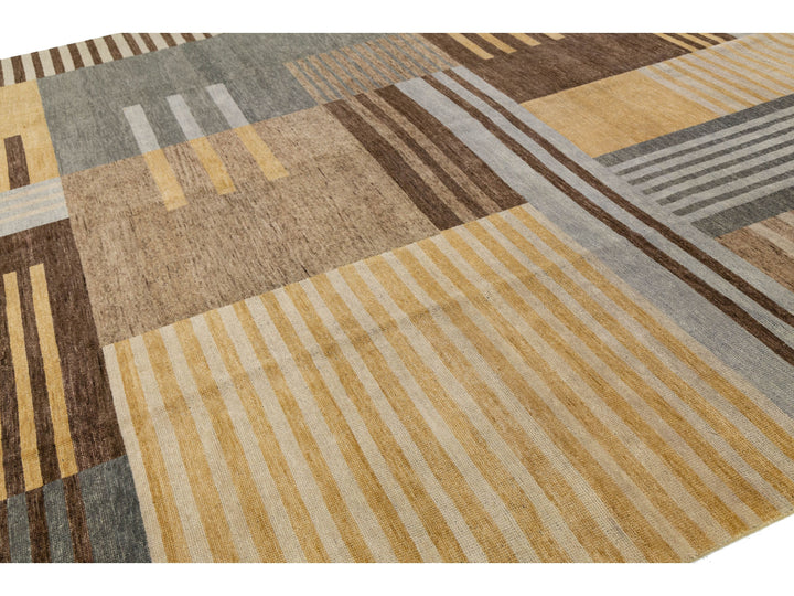 Modern Wool Rug 12 X 15