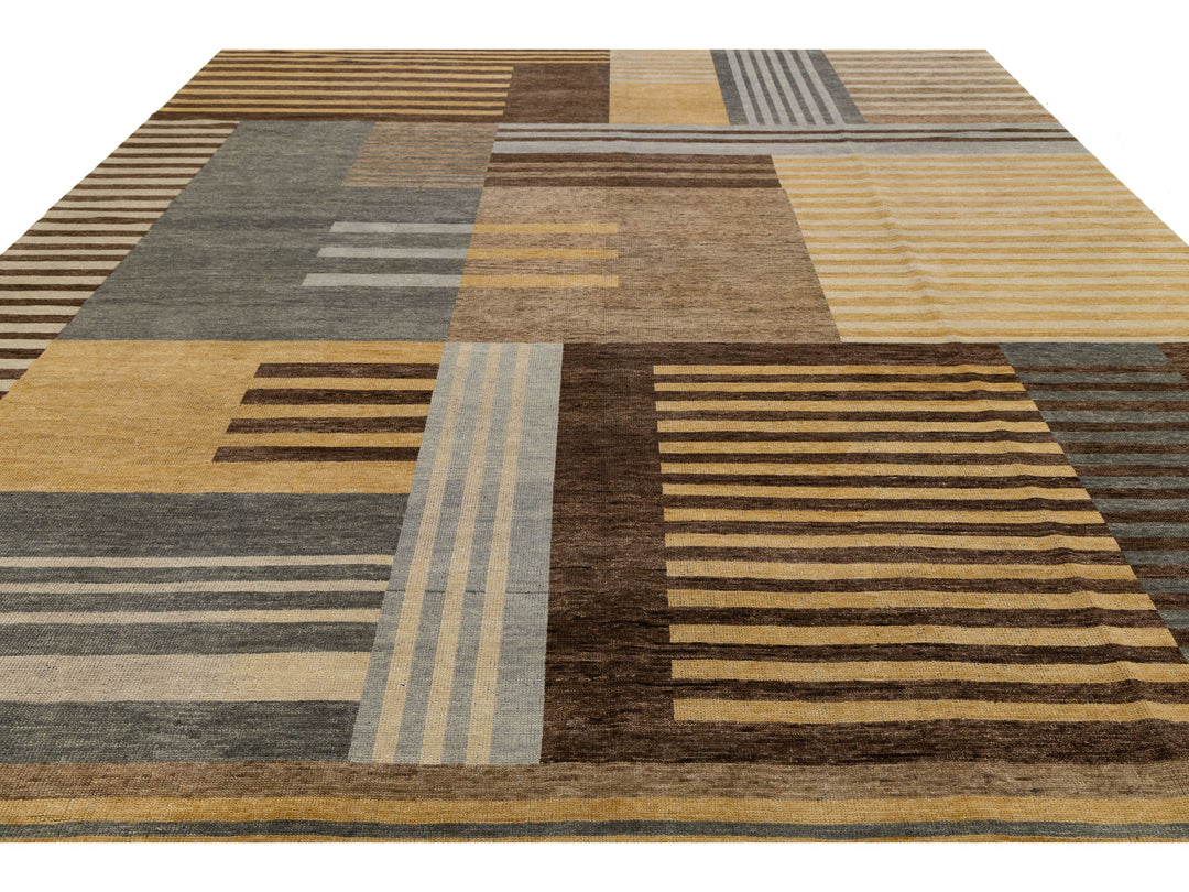 Modern Wool Rug 12 X 15