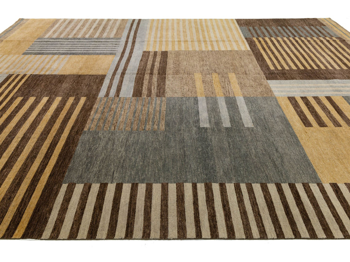 Modern Wool Rug 12 X 15