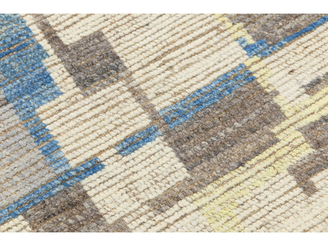 Modern Moroccan Wool Rug 10 X 13
