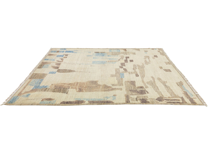 Modern Moroccan Wool Rug 9 X 12