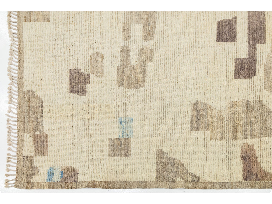 Modern Moroccan Wool Rug 9 X 12