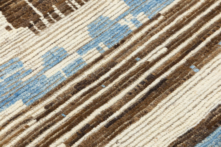 Modern Moroccan Wool Rug 10 X 13