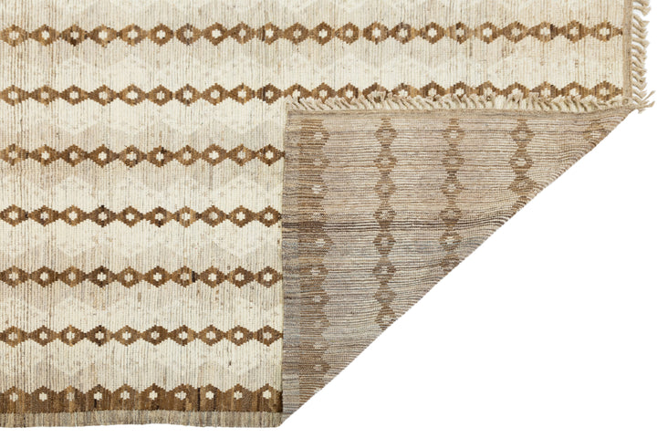 Modern Moroccan Wool Rug 10 X 13