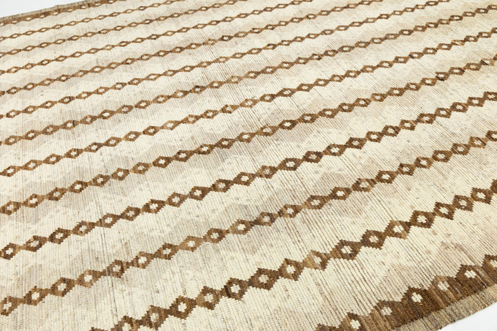 Modern Moroccan Wool Rug 10 X 13